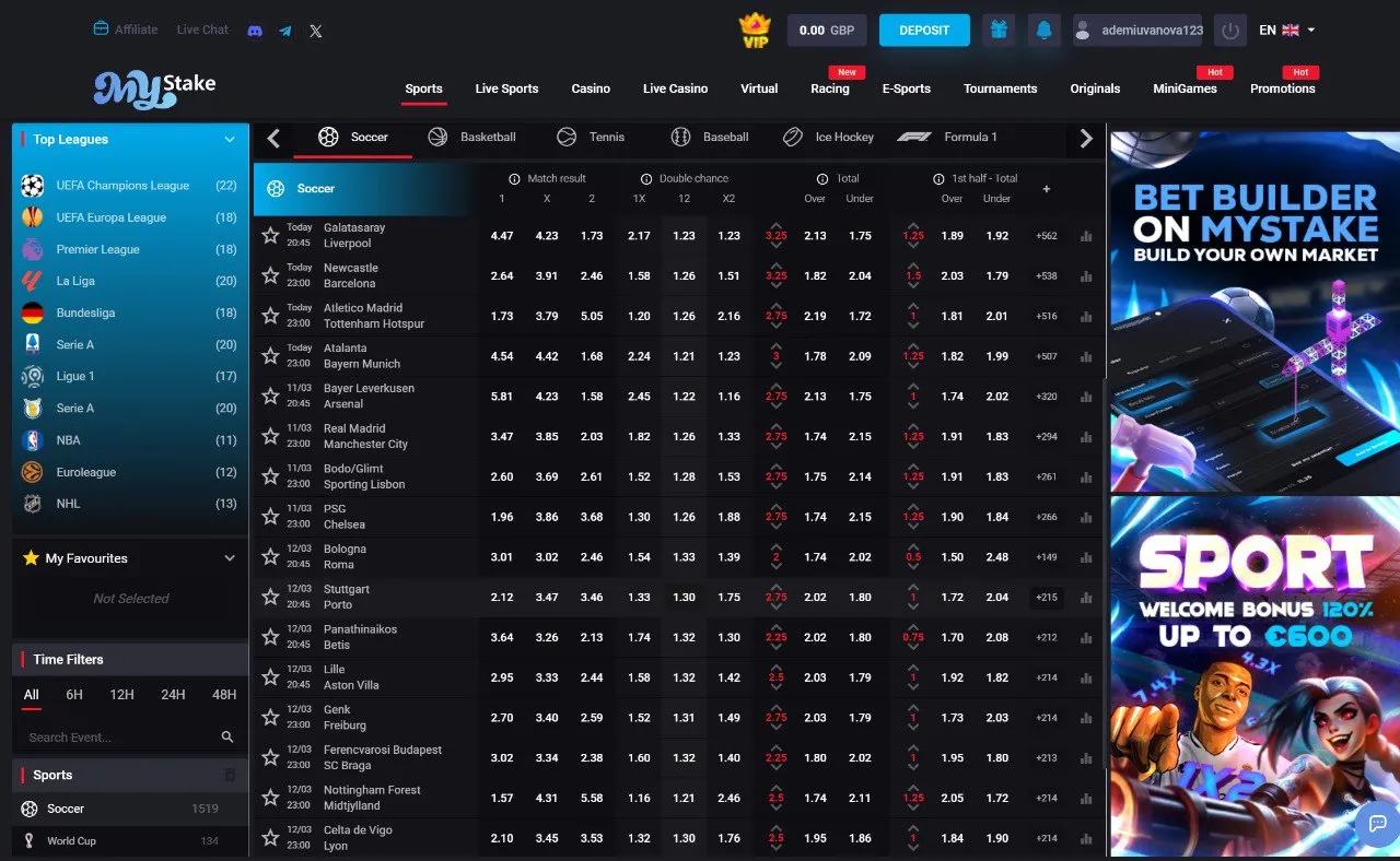 Football, Tennis, and Basketball Markets